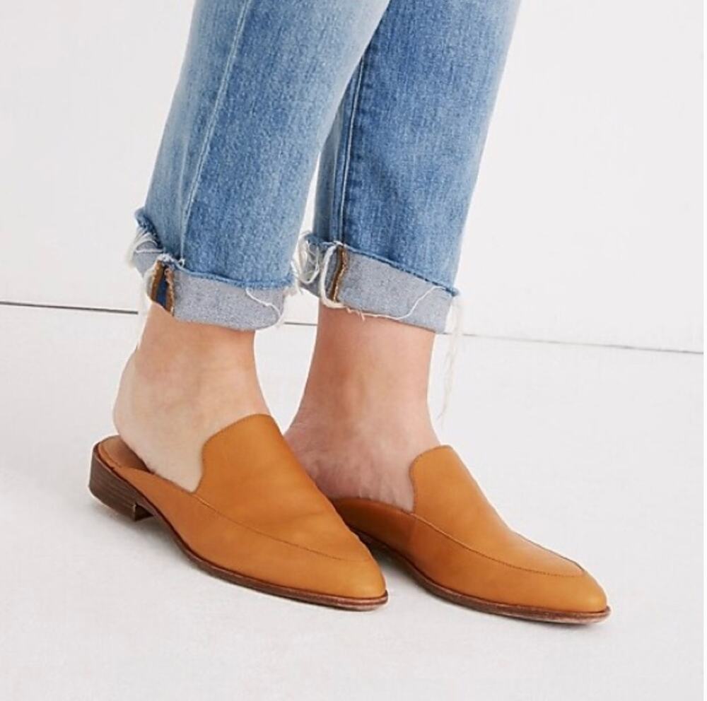 MADEWELL THE FRANCES LOAFERS MULE TAN SIZE 10